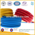 H07V-R / H07V-U / BV / BVR 450 / 750V Cable de cobre aislado de pvc de 1 mm de cable de tipo thw